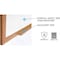 Ghent Dry Erase Board, Porcelain, 48 5/8 in, 60 5/8 in, Wood Frame, White, Matte M1W-45-4 - alternate 2