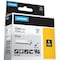 Dymo Label Tape Cartridge, Black/White, Labels/Roll: Continuous 18444 - alternate 4