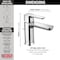 Delta Single Handle Single Hole Lavatory Faucet, Single Hole Mount, Chrome Single hole installation Hole 581LF-PP - alternate 5