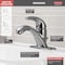 Delta Single Handle Centerset Lavatory Faucet, Stainless 1 or 3-hole 4" installation Hole 583LF-SSWF - alternate 4