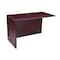 Boss Desk Return Reversible Return, 42" x 24", Driftwood, 24 in D X 29 1/2 in H, 42 in W X Driftwood N196-DW - alternate 2