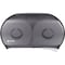 Partners Brand Twin Jumbo Bathroom Tissue Dispenser, 20 1/4" x 11 3/4" x 5 1/2", Black, 1/Case TTD116 - alternate 2