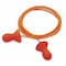 Howard Leight Quiet Reusable Corded Ear Plugs, Bell Shaped, NRR 26 dB, M, Orange, 100PK QD30 - alternate 1