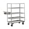 Little Giant Order Picking Stock Cart, 12 ga. Steel, 3600 lb Load Capacity, 5 Shelves, 65" H 5ML24366PHWSP - alternate 1