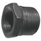 Zoro Select Hex Bushing, Malleable Iron, 3/4 in MNPT x 1/2 in FNPT, Class 150, Black 5P515 - alternate 1