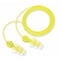 3M Tri-Flange Reusable Corded Ear Plugs, Fanged Shape, NRR 26 dB, M, Yellow/Clear, 100PK P3000 - alternate 1