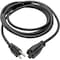 Tripp Lite Power Cord, 5-15P to 5-15R, 10A, 18AWG, 10ft P022-010 - alternate 3
