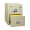 Fireking 15-1/4" W 2 Drawer Fire-Resistant Vertical File Cabinet, Parchment, Legal 2-2125-CPA - alternate 2