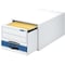 Bankers Box File Box, Steel, 15 1/2 in W, 23 1/4 in D, 10 3/8 in H, Blue, White 00312 - alternate 2