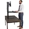 Victor Technology Sit-Stand Desk Converter, Includes Steel Base & Desk Surface DC300 - alternate 11