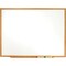 Quartet Dry Erase Board, Melamine, 36 in, 48 in, Fiberboard Frame, White, Gloss S574GGS - alternate 3