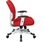 Office Star Managerial Chair Desk Chair, Adjustable Arms, 16-3/4" to 19-1/2" Height, Mesh, Red 5200W-9 - alternate 2