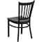 Flash Furniture Hercules Restaurant Chair, 17 in W 20-1/4" L 34-1/4" H, Plywood Seat XU-DG-6Q2B-VRT-MAHW-GG - alternate 2