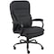 Boss Heavy Duty Double Plush Chair, Black Back, 33-1/2 in W 31" L 45-1/2" H, Fixed B991-CP - alternate 2