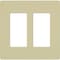 Lutron Designer Wall Plates, Number of Gangs: 2 Gloss Finish, Ivory CW-2-IV - alternate 2