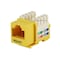Monoprice Datacom Jack, Cat5, Punch Down, Yellow 5377 - alternate 8