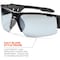 Ergodyne DAGR, Safety Glasses, Uncoated, Indoor/Outdoor Lens, Black Frame, Half-Frame DAGR - alternate 3