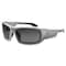 Ergodyne ODIN, Safety Glasses, Uncoated, Smoke Lens, Matte Gray Frame, Full-Frame ODIN - alternate 2