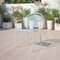 Flash Furniture 5PK Sky Blue Steel Patio Arm Chair with Round Back 5-CO-3-SKY-GG - alternate 1