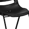 Flash Furniture Black Stack Chair-Black Frame, PK5 5-RUT-14-PDR-BLACK-GG - alternate 4