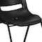 Flash Furniture Black Stack Chair-Black Frame, PK5 5-RUT-16-PDR-BLACK-GG - alternate 9