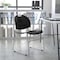 Flash Furniture Black Stack Chair-Chrome Frame, PK5 5-RUT-188-BK-CHR-GG - alternate 1