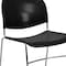 Flash Furniture Black Stack Chair-Chrome Frame, PK5 5-RUT-188-BK-CHR-GG - alternate 7