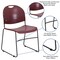 Flash Furniture Burg Stack Chair-Black Frame, PK5 5-RUT-188-BY-GG - alternate 3