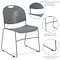 Flash Furniture Gray Stack Chair-Black Frame, PK5 5-RUT-188-GY-GG - alternate 8