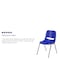 Flash Furniture Navy Plastic Stack Chair, PK5 5-RUT-18-NVY-CHR-GG - alternate 4