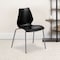 Flash Furniture Black Plastic Stack Chair, PK5 5-RUT-288-BK-GG - alternate 1