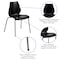 Flash Furniture Black Plastic Stack Chair, PK5 5-RUT-288-BK-GG - alternate 3