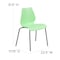 Flash Furniture Green Plastic Stack Chair, PK5 5-RUT-288-GREEN-GG - alternate 8