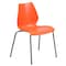 Flash Furniture Orange Plastic Stack Chair, PK5 5-RUT-288-ORANGE-GG - alternate 6