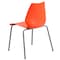 Flash Furniture Orange Plastic Stack Chair, PK5 5-RUT-288-ORANGE-GG - alternate 3