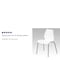 Flash Furniture White Plastic Stack Chair, PK5 5-RUT-288-WHITE-GG - alternate 10