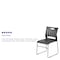 Flash Furniture Black Plastic Stack Chair, PK5 5-RUT-2-BK-GG - alternate 4