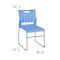 Flash Furniture Blue Plastic Stack Chair, PK5 5-RUT-2-BL-GG - alternate 7