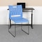 Flash Furniture Blue Plastic Stack Chair, PK5 5-RUT-2-BL-GG - alternate 1