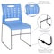 Flash Furniture Blue Plastic Stack Chair, PK5 5-RUT-2-BL-GG - alternate 5