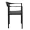 Flash Furniture HERCULES Series 1000 lb. Capacity Black Plastic Cafe Stack Chair, PK5 5-RUT-418-BK-GG - alternate 6