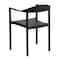 Flash Furniture HERCULES Series 1000 lb. Capacity Black Plastic Cafe Stack Chair, PK5 5-RUT-418-BK-GG - alternate 3