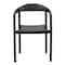 Flash Furniture HERCULES Series 1000 lb. Capacity Black Plastic Cafe Stack Chair, PK5 5-RUT-418-BK-GG - alternate 7