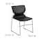 Flash Furniture Black Plastic Stack Chair, PK5 5-RUT-438-BK-GG - alternate 7
