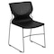 Flash Furniture Black Plastic Stack Chair, PK5 5-RUT-438-BK-GG - alternate 6