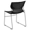 Flash Furniture Black Plastic Stack Chair, PK5 5-RUT-438-BK-GG - alternate 9