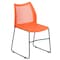 Flash Furniture Org Plastic Sled Stack Chair, PK5 5-RUT-498A-ORANGE-GG - alternate 9