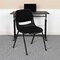 Flash Furniture Black Plastic Pad Stack Chair, PK5 5-RUT-EO1-01-PAD-GG - alternate 1
