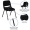 Flash Furniture Black Plastic Pad Stack Chair, PK5 5-RUT-EO1-01-PAD-GG - alternate 9