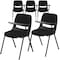 Flash Furniture Black Plastic Tablet Arm Chair, PK5 5-RUT-EO1-01-PAD-LTAB-GG - alternate 3